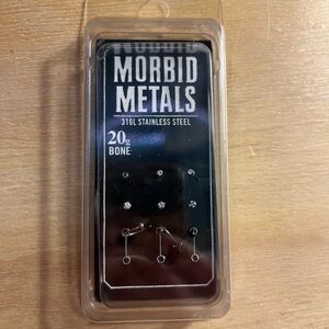 8 pack 20G “Morbid Metals” Hot Topic nose jewelry